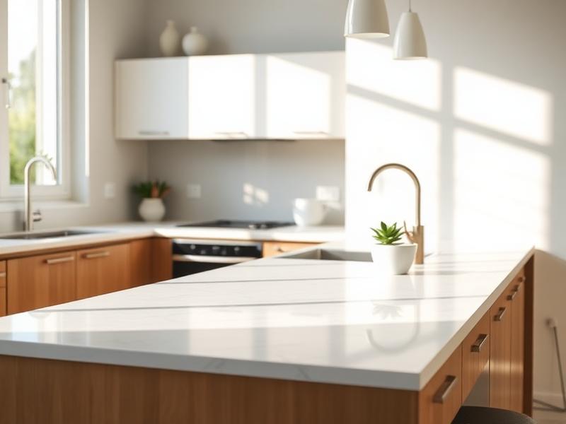 Freshly cleaned kitchen counter in a Bay Area home